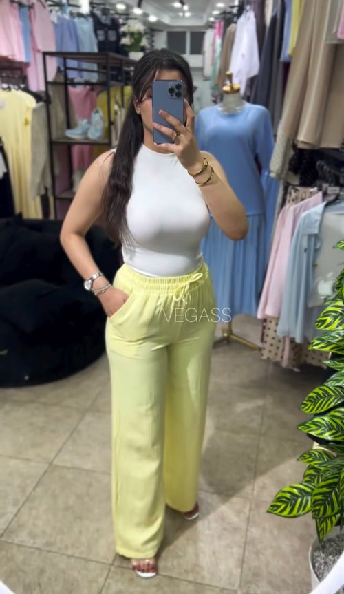 Pantalon En Lin