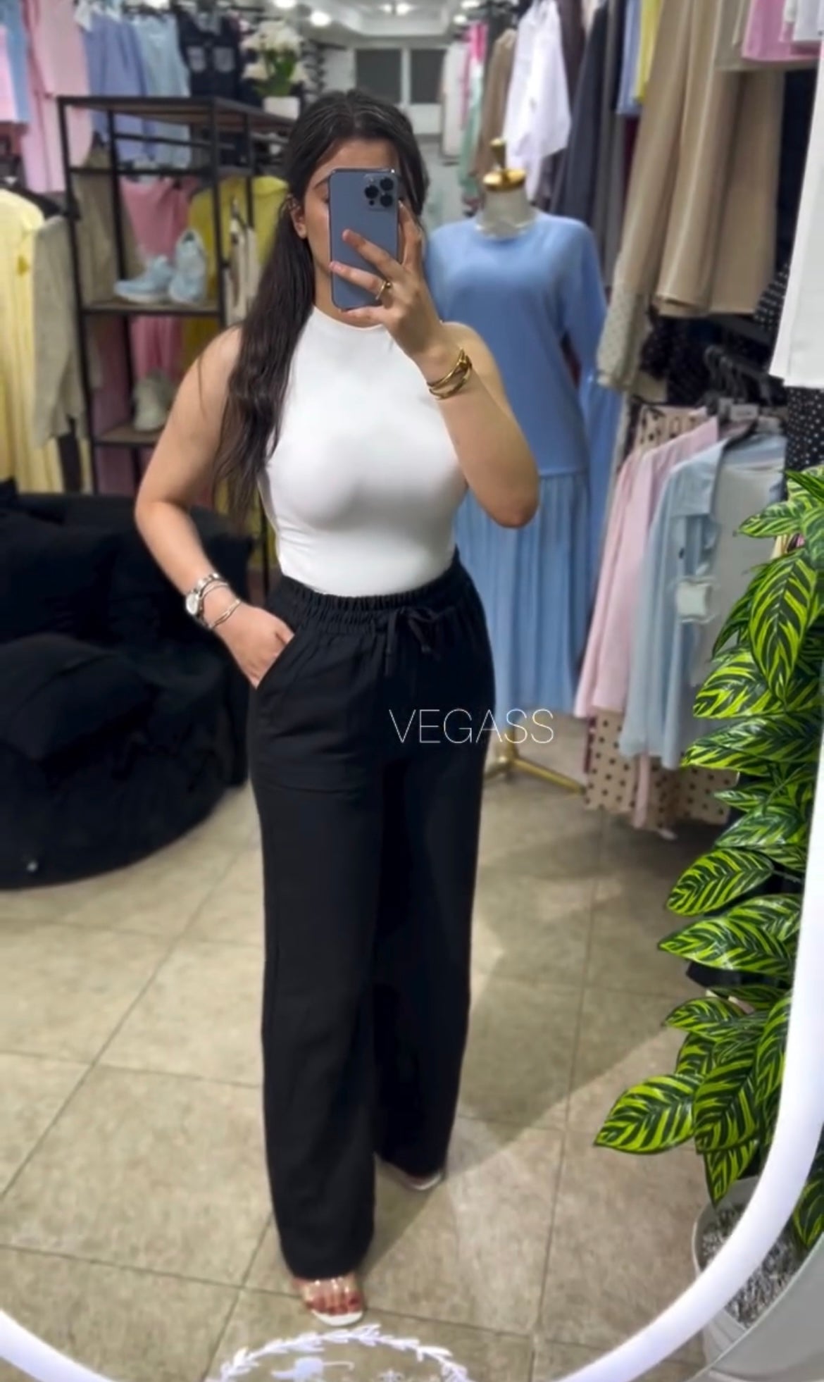 Pantalon En Lin